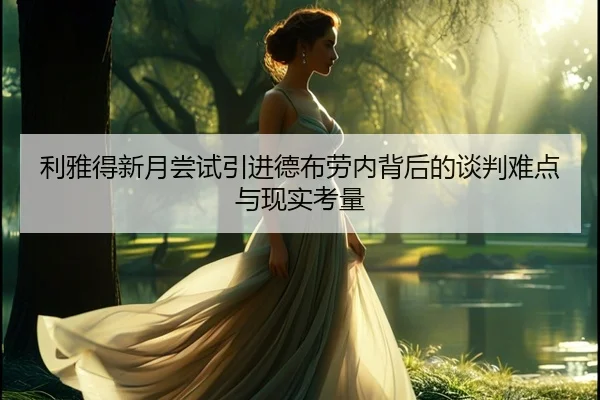 利雅得新月尝试引进德布劳内背后的谈判难点与现实考量